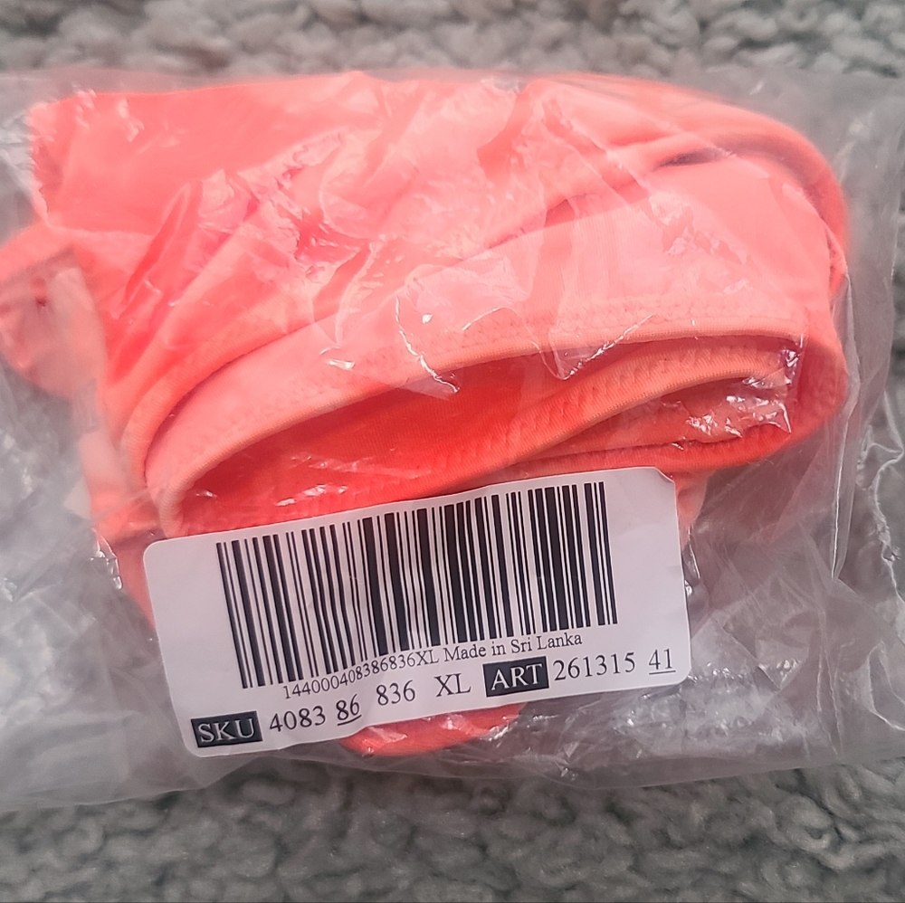 Victoria's Secret PINK Sport Gym To Swim Bottoms, Tie Dye Orange,  NWT, SIZE XL - Picture 3 of 4